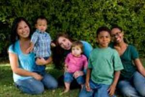 Group of mothers with children Group of mothers with children